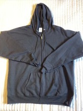 Hanes Size XL Full Zip Hoodie Sweatshirt Mens Black ComfortBlend EcoSmart Hood
