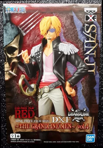 Sanji Figure Vol. 4 One Piece Statue Film Red The Grandline Men DXF - Banpresto