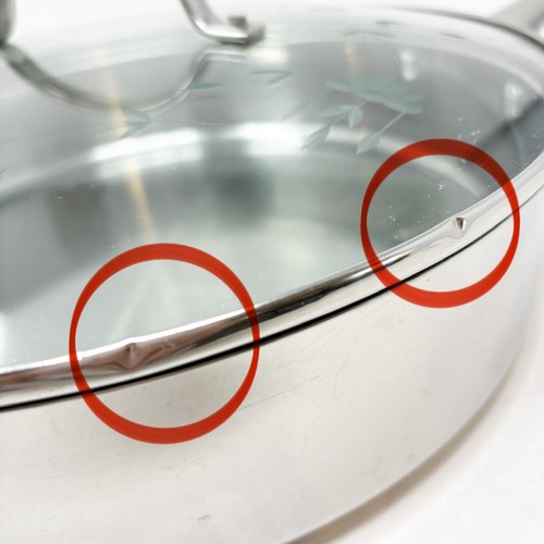 PRINCESS HOUSE 18/10 Stainless Steel Classic 12" Sauté Pan With Cut