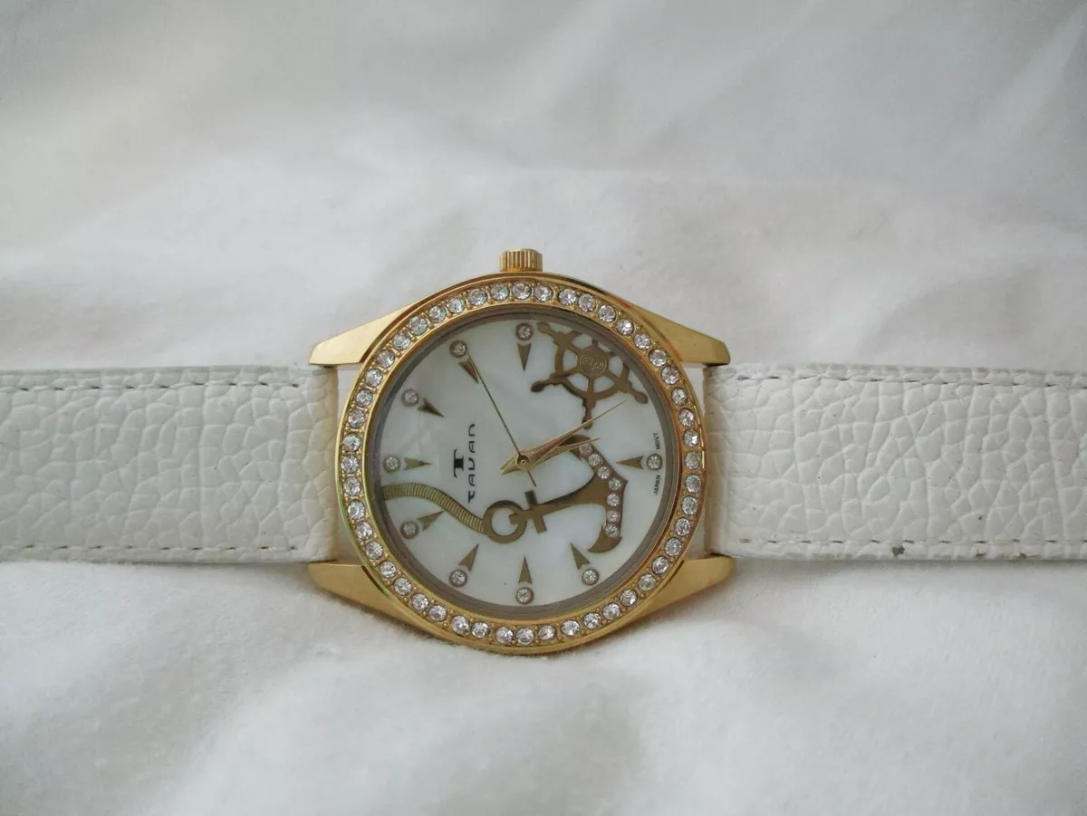 White gold nautical watch sale