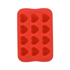 Ice Cube Tray DIY 12 Cavities Love Heart Shaped Ice Making Mold Chocolate Mould