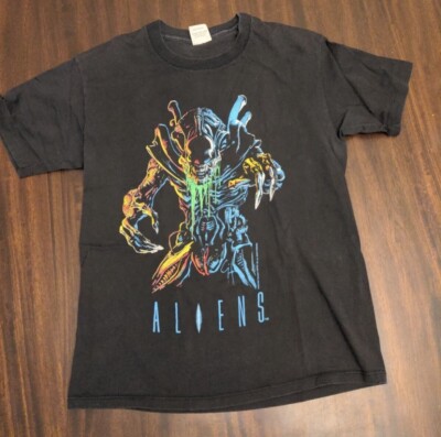 Vintage 1988 Aliens Movie Promo T Shirt 2 Sided VTG Medium Vintage 1988 Aliens Movie Promo T Shirt 2 Sided VTG Medium