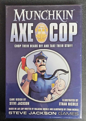 Munchkin Axe Cop - Steve Jackson Games -Sealed - Free Shipping!