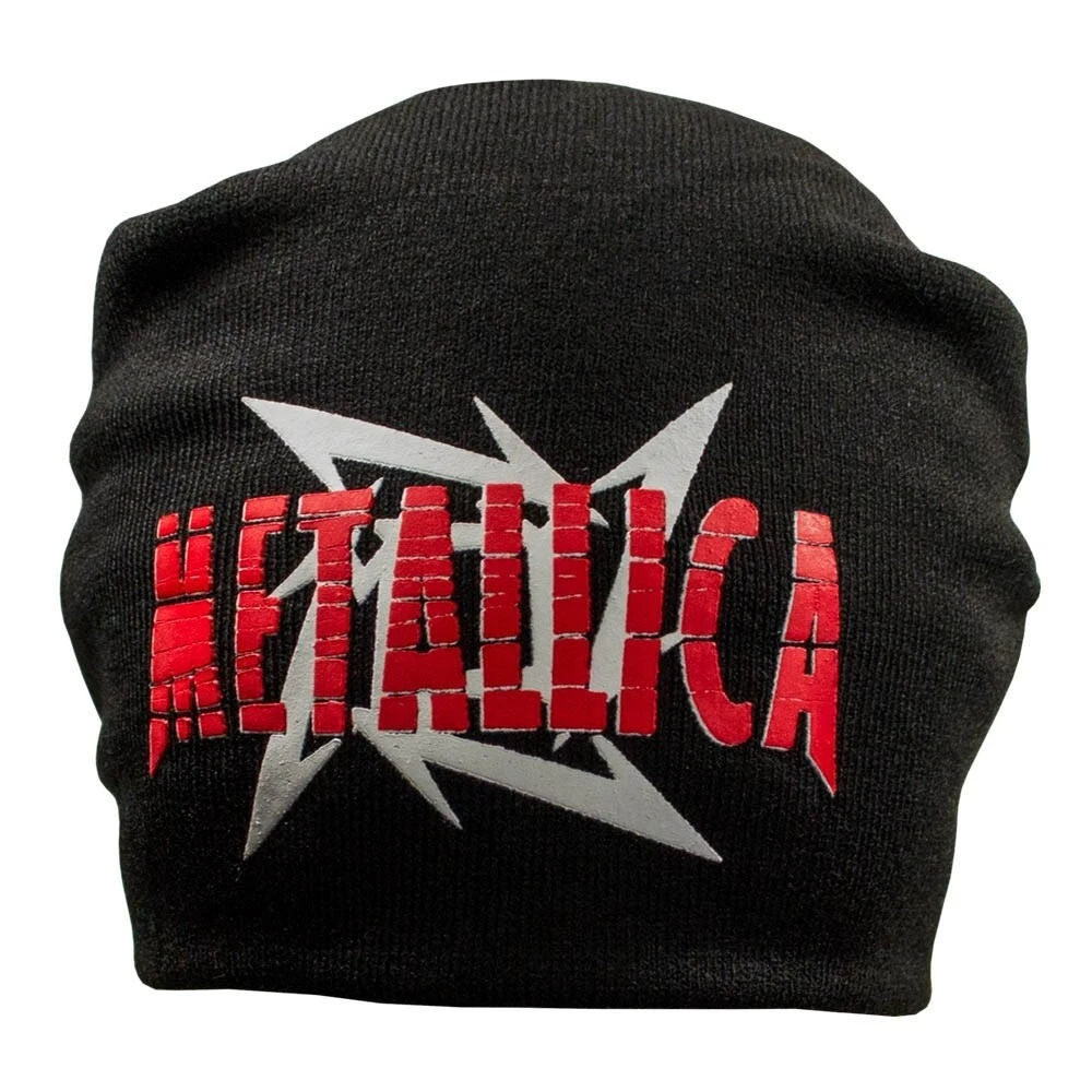 knitted black beanie hat full print music rock metal band METALLICA
Opens in a new window or tab