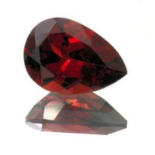  6x4mm - 10x7mm Pear Natural Mozambique Garnet
