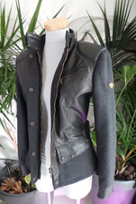 Nwt Matchless Rooklands Lady Real Leather & Wool Biker Jacket Coat Size 12