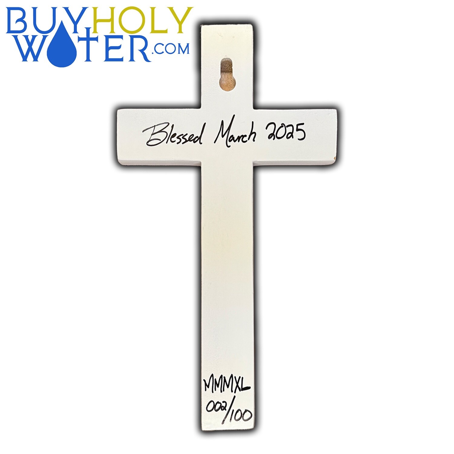 Blessed White Wooden Cross Crucifix Religious Catholic Christian Pray Jesus God