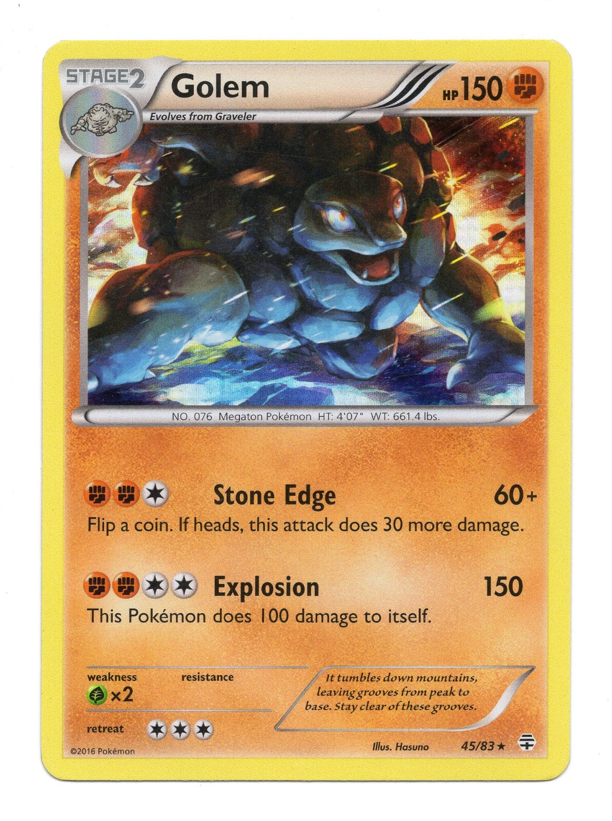 Pokémon TCG Golem Generations 45/83 Holo Holo Rare