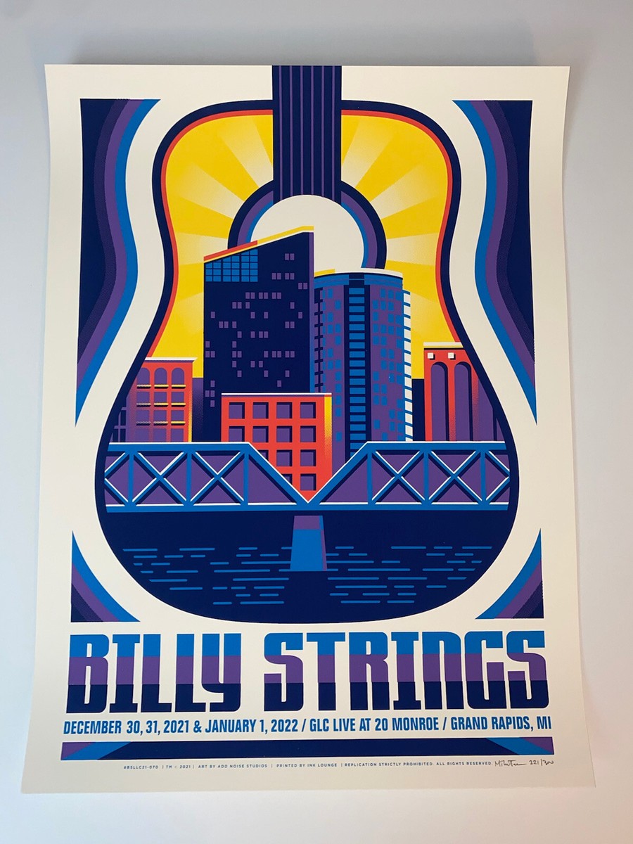 ［最終値下］Billy Foster & Audio Billy Strings Poster Grand Rapids MI NYE 21 S/N 300 Official
