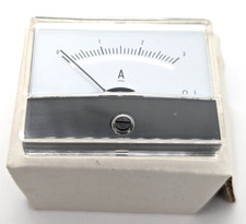 AK DREHSPUL EINBAU INSTRUMENT AMPERMETER 0-3A MODEL NO 60 /60x45 mm  NEW OVP