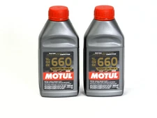 Motul DOT4 RBF 660 FACTORY LINE 1L FullySynthetic Racing Brake Fluid 2 x 0.5L