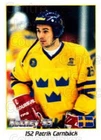 1995 Swedish World Championships Stickers #152 Patrik Carnback
