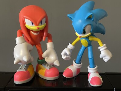 Sonic The Hedgehog & Knuckles Neon 4'' Actionfiguren Jakks