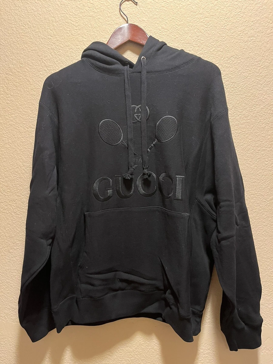 New Gucci Tennis Collection Logo Hoodie Size L | eBay