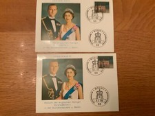 2x karta specjalna 18.5.1965 wizyta królowej ELŻBIETY II w RFN Bonn Berlin