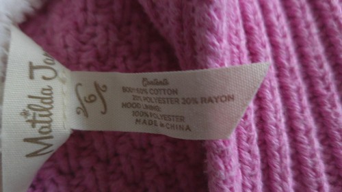 Matilda Jane Girls Pink Hooded Make-Believe Autumn Sunset Sweater - Size 6 - Picture 8 of 8
