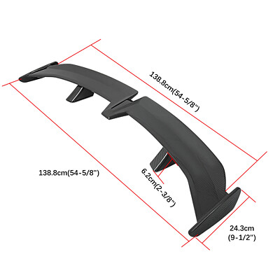 Carbon Look PRO Style 54'' Car Rear Spoiler GT Wing Roof For Mazda