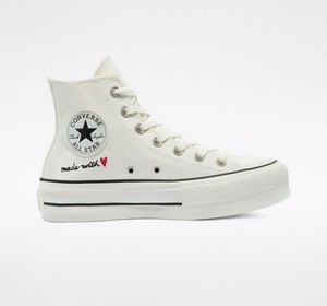 converse high tops love heart