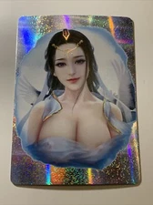Chinese Beauties Blue AI Art Sexy Card ACG Goddess Waifu Girl Holo Doujin Anime