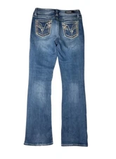 Vigoss Heritage Fit Bootcut Blue Denim Jeans Low Rise Womens Size 6 Stretch 34L