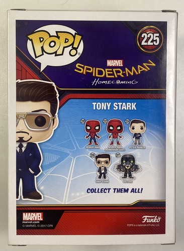 Funko pop! TONY STARK #225 MAI APERTO 2017 summer convention marvel Spiderman - Imagen 5 de 13
