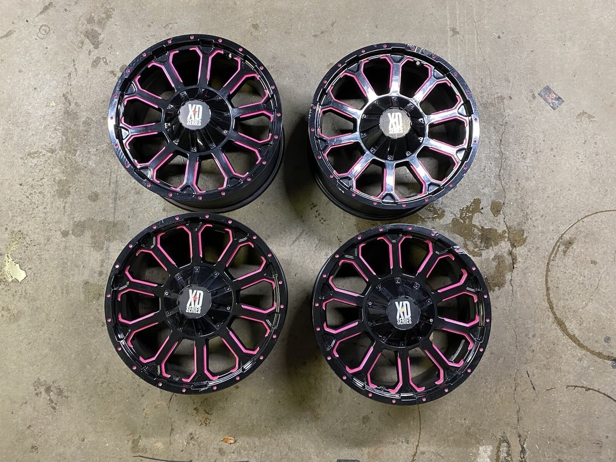 KMC XD806 Custom Wheels 20X9, Dual 5X130.7/150 Set Of 4 USED With