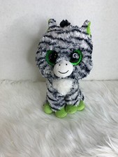Ty Beanie Boos 9 in Medium ZigZag Zebra Plush Stuffed Animal Toy
