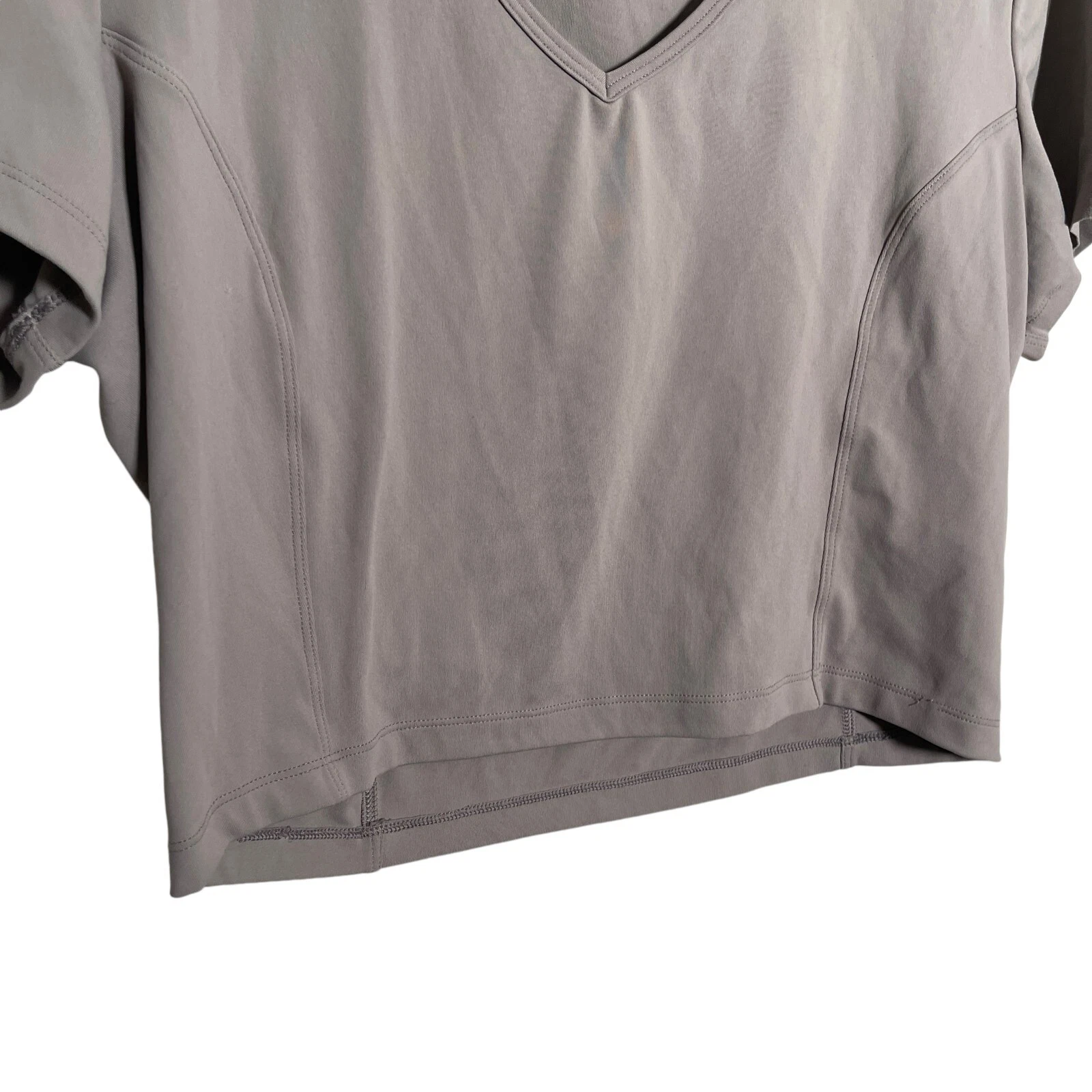 yogalicious lux short sleeve cropped athletic tee top shirt