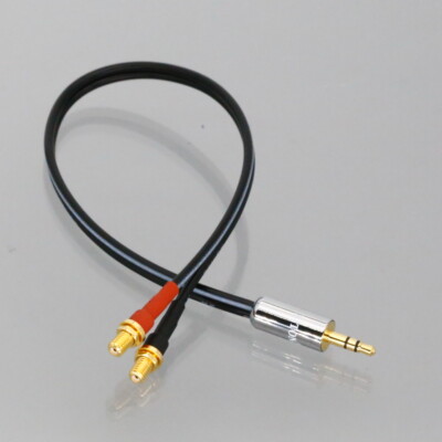 3.5mm Stereo Plug to 2x Microdot 10-32 Jack L+R Channel 1FT for MIC Preamplifier