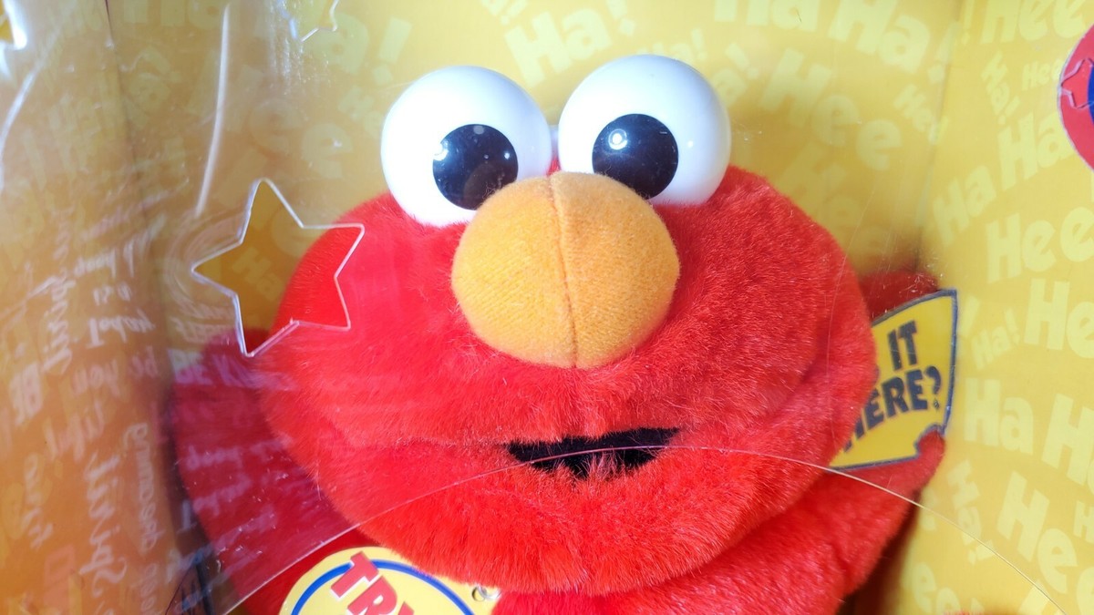 NEW RARE 2000 Fisher Price Tickle Me Elmo Surprise 5th Anniversary
