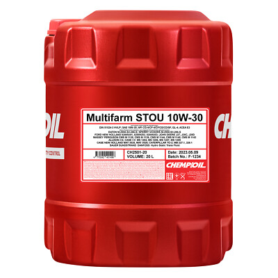 20 Liter CHEMPIOL Multifarm STOU SAE 10W-30
