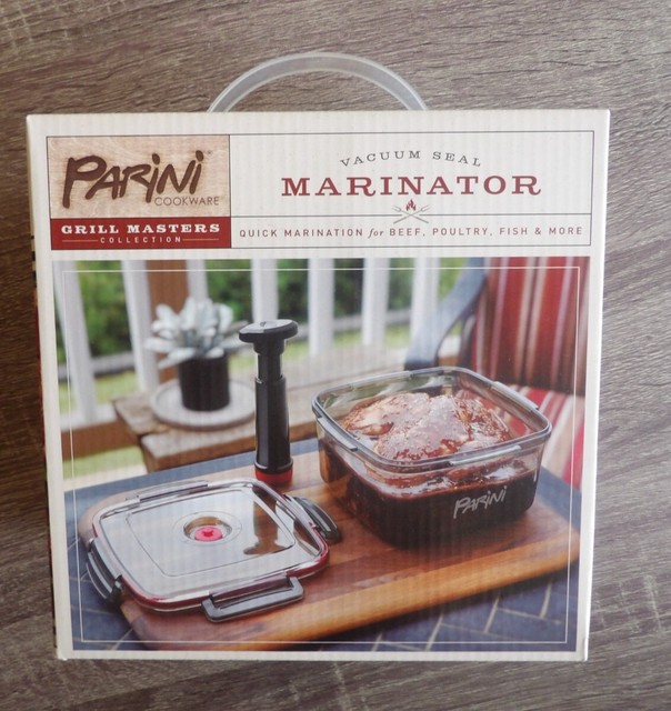 PARINI Cookware 2.6QT VACUUM SEAL MARINATOR Meat Vegetables Fish