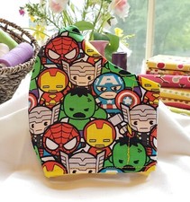 Marvel DC Comics Face Mask Adult / Kids Cotton Fabric Washable racbrez