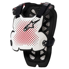 Image of Alpinestars A-1 Chest Protector White/Black/Red