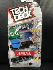 Tech Deck World Edition REAL KROOKED Ultra DLX fingerboard skateboards 4 Pack..~