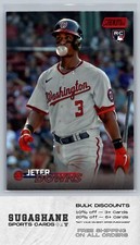 2023 Stadium Club Red Foil RC 30 Jeter Downs Nationals Baseball Card