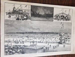 {#2216}  The Military Encampment at Chicago, Harper's (1884)