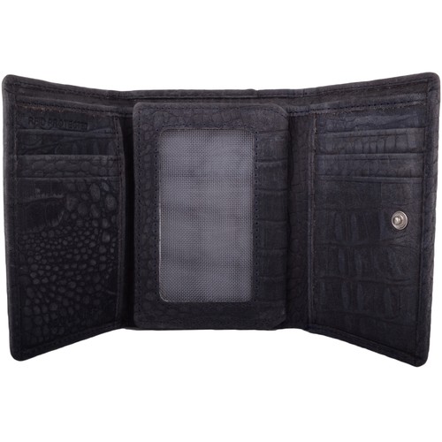 Ladies / Womens Crocodile Design Tri-Fold RFID Protected Wallet / Purse / Holder - Picture 24 of 31