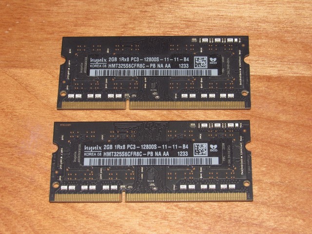 Hynix 4GB (2x2GB) PC3-12800S DDR3 1600MHz HMT325S6CFR8C-PB Laptop ...