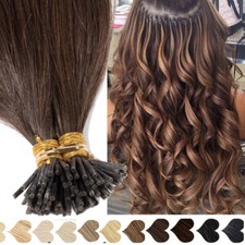 AAAAA+ Russian 1g Pre Bonded Stick Tip I Tip 100% Remy Human Hair Extensions 8A+