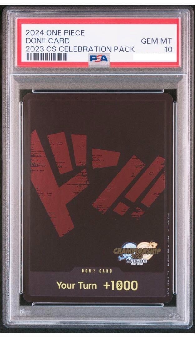PSA 10 Don Card Championship 2023 Celebration Pack One Piece Card