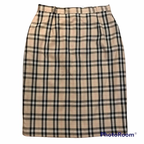 VINTAGE C\u0026A NOVA CHECK TARTAN Gonna Longuette UK 10/12 BURBERRY G8 ❤ | eBay