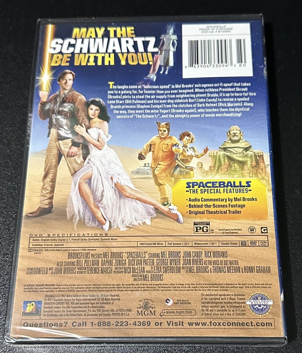 Spaceballs DVD Brand New Sealed DVD MEL BROOKS John Candy Rick