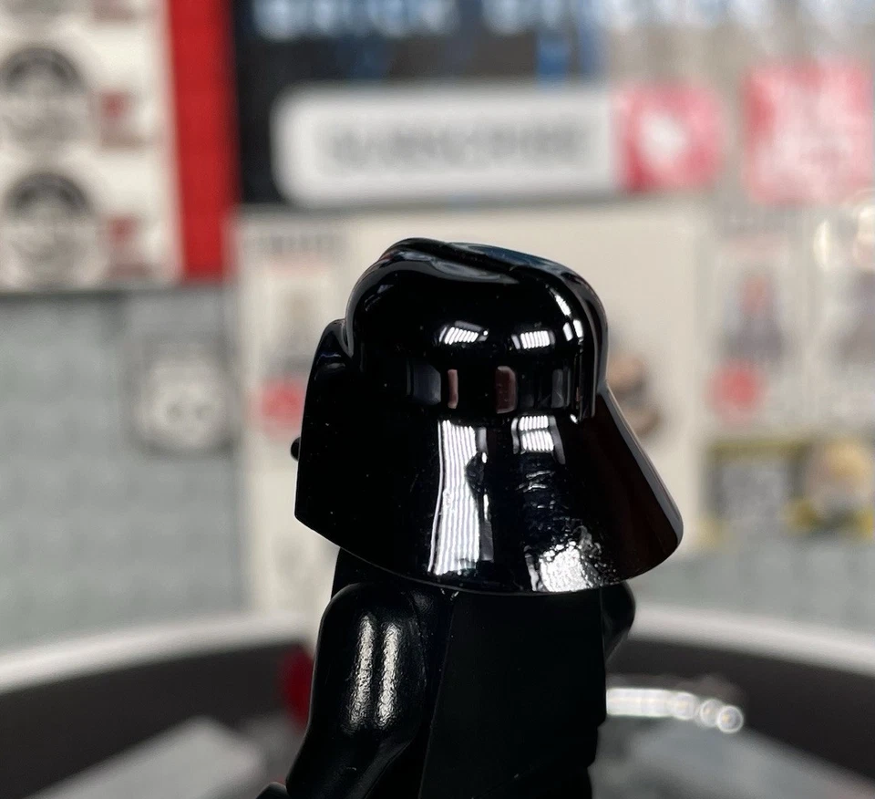 NEW LEGO Star Wars Chrome Black Darth Vader Minifigure (sw0218) Helmet Only RARE - Image 4 of 4