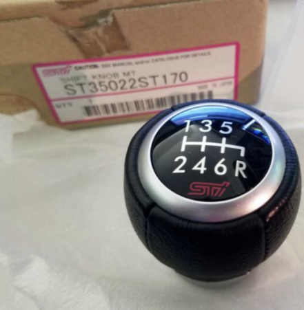 SUBARU Impreza WRX STI Leather Gear Shift Knob OEM JDM New Parts
