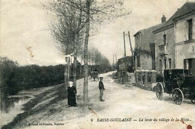 Karte BASSE GOULAINE La Levée du village de la Rivière