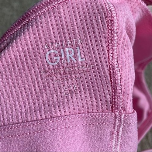 Athleta Girl | Girl's Athletic Sports Tank and Shorts Bundle Pink Size Large 12 - Picture 7 of 8