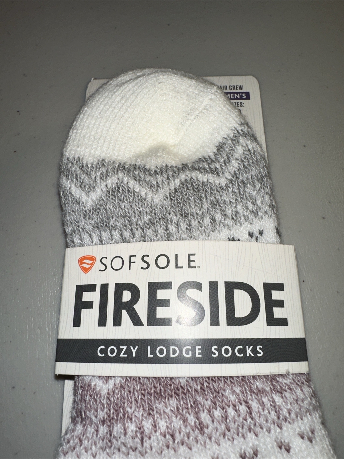 SAOLA Calzini da donna bianchi e rosa Sole Fireside accoglienti da lodge taglia 5 10 infusi con aloe