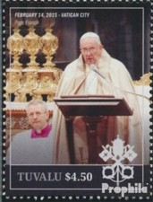 tuvalu 2143 (complète edition) neuf avec gomme originale 2015 pape françois