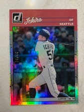 ICHIRO 2023 Panini Donruss Baseball 1990 Retro CAREER STAT LINE Holo # 32/96